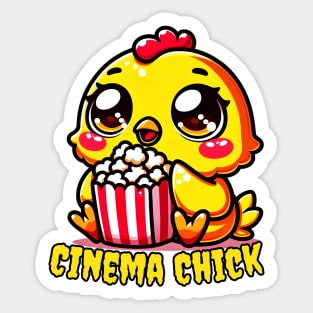 Popcorn chicken for movie lovers Sticker